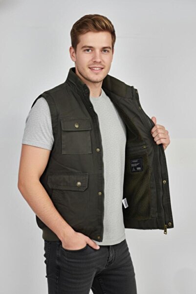 DYNAMO Erkek Kışlık İçi Peluş Spor Avcı Yelek 4101 BGL-ST04910