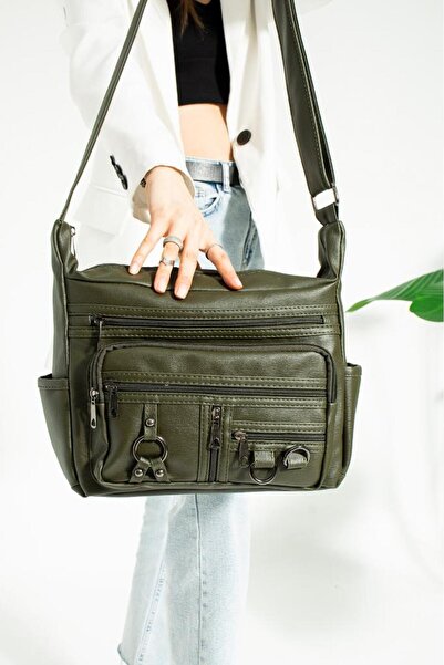 Baginn Y.S.Deri Γυναικεία τσάντα Messenger με πολλές τσέπες 30*20 εκ. Vegan δ...