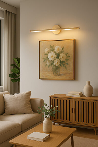 Netzy Sahara Glow™ Sahra Işıltısı 70 cm Modern Kablosuz Tablo Ayna Pilli Apli...