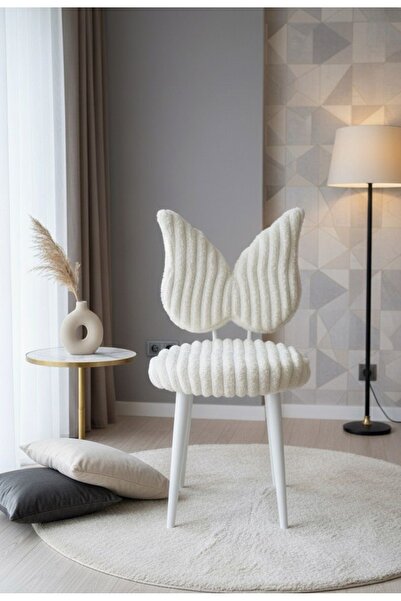 Masal Home White Ancel Makyaj Sandalyesi White