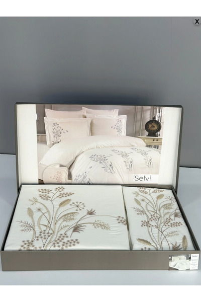 Marpiella Lilya Home Selvi Double Duvet Cover Set Bridal Set