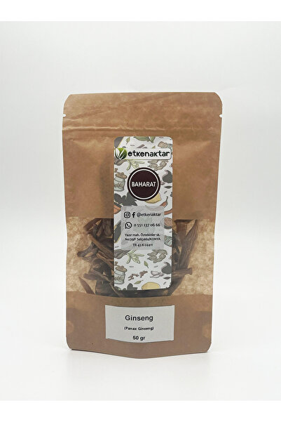 etken Ginseng (Panax Ginseng) Kore Ginsengi 50gr