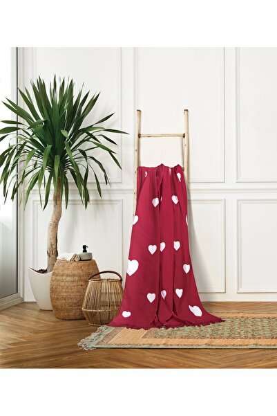 Lady London Sevgililer Günü Özel Pamuklu Battaniye - 180x220 Çift Kişilik