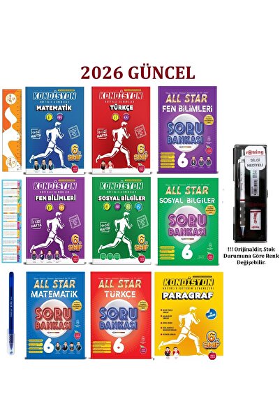 Newton Yayınları 6. Sınıf Tüm Dersler Kondüsyon Deneme ve All Star Soru Banka...