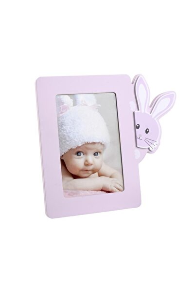 inart Wooden photo frame Pink Bunny 10x15