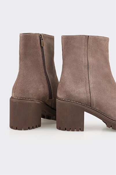 Elle Shoes Kahve Deri Kadın Günlük Bot