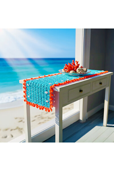 SEVSENKA Coralia (Koralya) Handcrafted Console Runner – Bring Table Elegance!