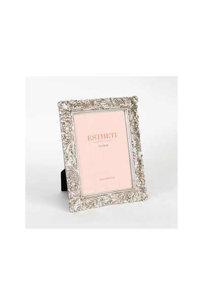 Romantic Home Silver Luxury resin photo frame 13 x 18 cm