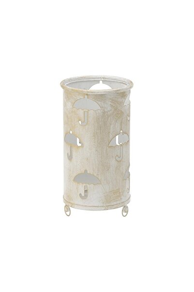 inart White-Golden Metal Umbrella Stand 44 cm