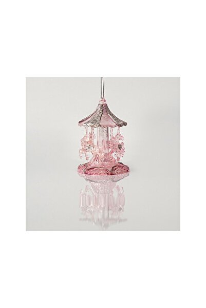 Romantic Home Σετ 2 στολίδια brad Ροζ Καρουζέλ