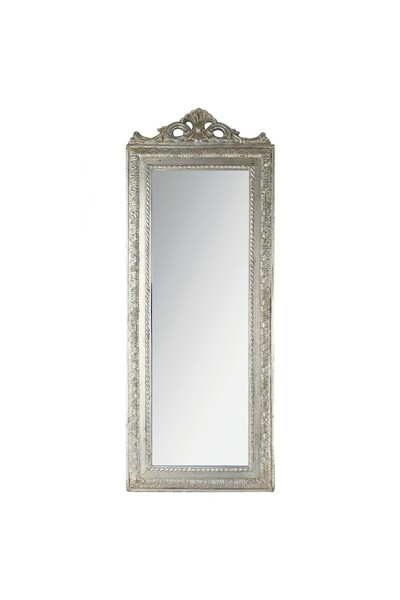 inart Oglinda Vintage Silver din rasina 90 cm
