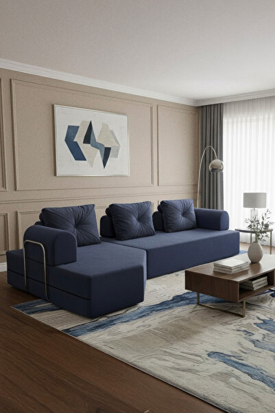 BRANNA HOME Cardano Tamamen Sünger Köşe Koltuk – Lüks Yumuşak Oturum Modern L...