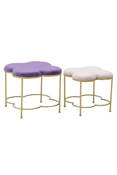 inart Set 2 taburete roz violet