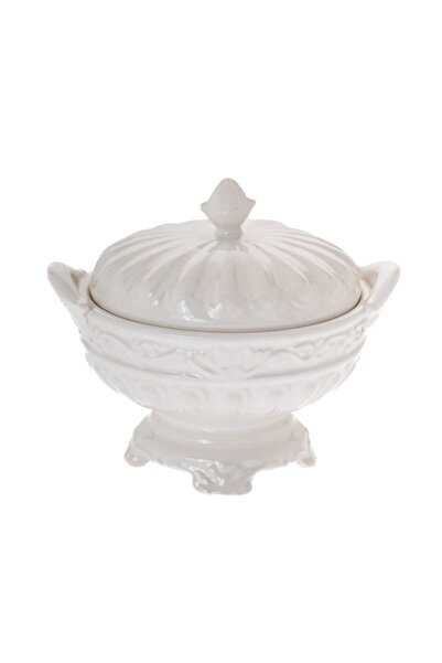 Iliadis Alexandros Bomboniera din ceramica alba 20 cm x 17 cm