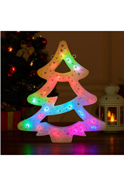 Amigo Christmas tree decoration 25x31cm with multi-colored LED light