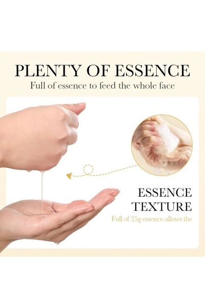 SADOER Set De 5 Masti Faciale Tip Servetel Hidratante Cu Vitamina C, Sadoer, 25ml