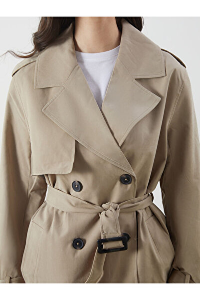 LC Waikiki Double Breasted Collar Women's Trench Coat