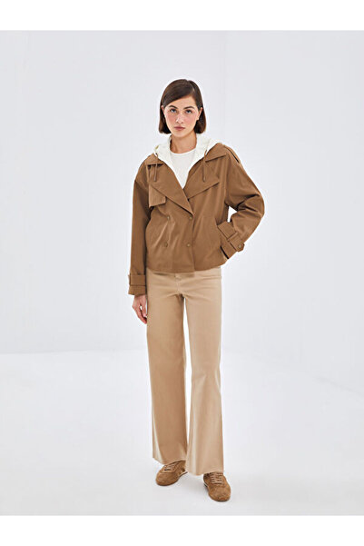 LC Waikiki Hooded Women's Trench Coat