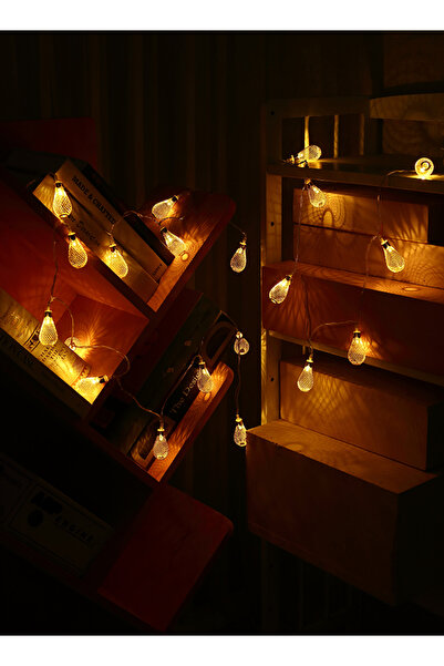 Lawazim Plastic String Lights 20 Lamps 20cm - Indoor Outdoor Decorative Lights for Room & Party