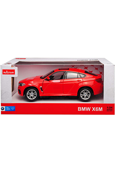Rastar Mașină de jucărie metalică BMW X6M roșie la scară 1:24