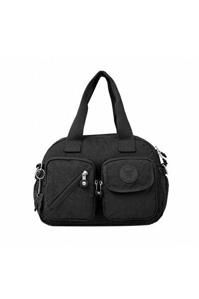 Caprice Collection Unisex Medium Water-Resistant Crossbody Bag - Black