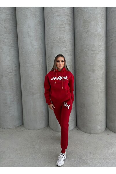 ANATOLIATEKSTILE Women's tracksuit "New York" - Hooded and sweatpants