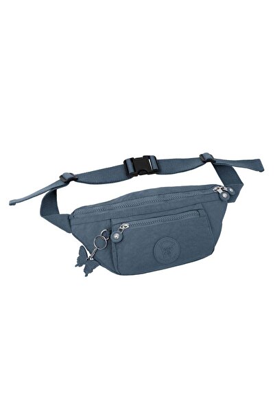 Caprice Collection Unisex Bum Bag – Light Blue, Water-Resistant Nylon, 2.1L