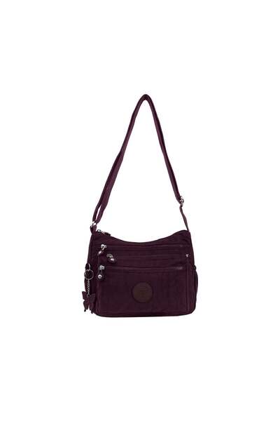 Caprice Collection حقيبة كروس بودي متوسطة الحجم للجنسين - لون عنابي، مصنوعة م...