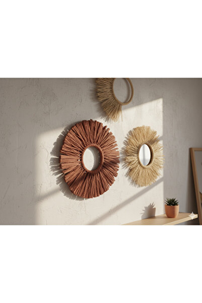 ebrulihome Rafya ayna seti duvar seti