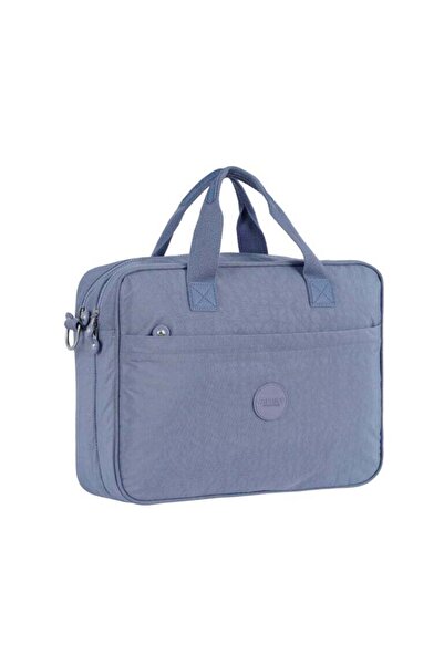 Caprice Collection حقيبة كمبيوتر محمول للجنسين - بنفسجي فاتح، مصنوعة من النايلون المقاوم للماء، مقاس 15.6 بوصة