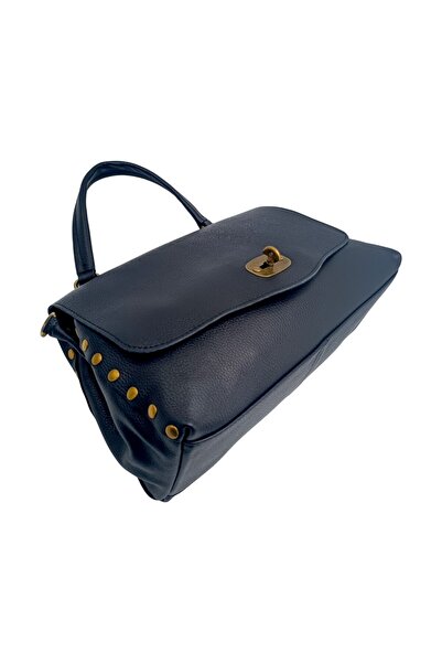 EVoStyle Geantă de mână din piele naturală Belle Monique Boemia HM6515, 40 x 28 x 14 cm, culoare neagră