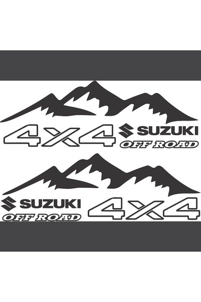 Oracal 651 Set Stickere Off Road, SUZUKI 4x4, 40 cm x 14 cm, negru