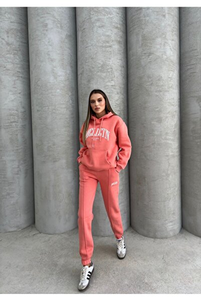 ANATOLIATEKSTILE Γυναικεία φόρμα "MCILCTN" - Με κουκούλα και αθλητικό παντελόνι