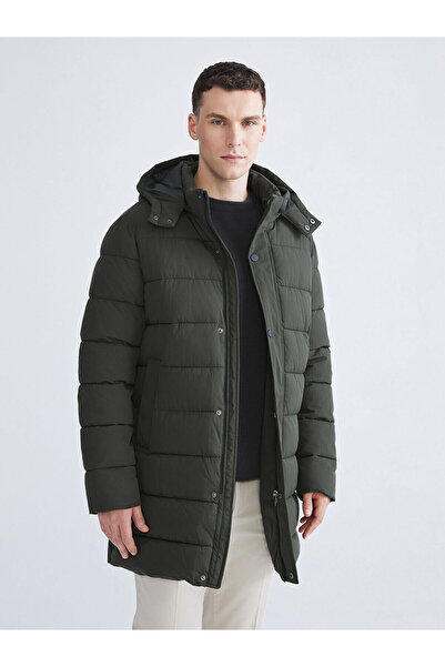 LC Waikiki Özmarka Yeni Sezon Standart Kalıp Kapüşonlu Erkek Parka