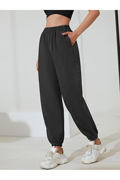 OEM Women's breathable sports pants, wide, elastic waist, Gray L