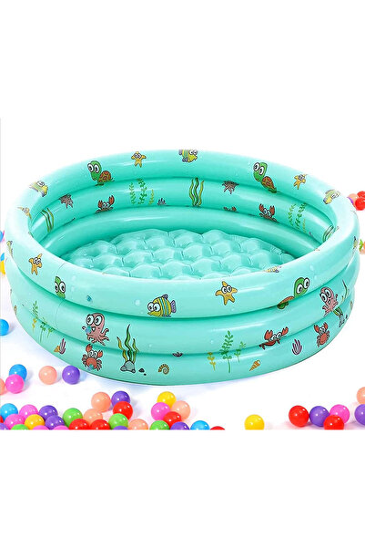 OEM Round inflatable pool for children, 100x35 cm green