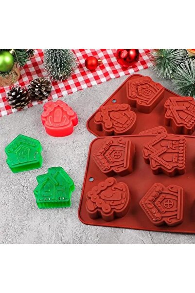 Dharst Silicone mold Houses - 6 cavities