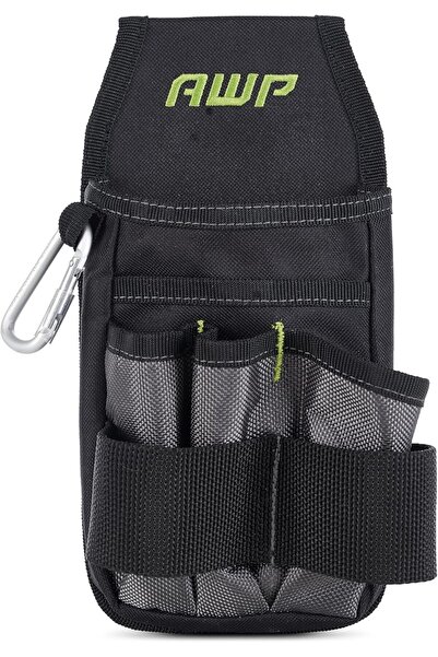 awp Tool Organizer Pouch with 7 Pockets and Loops, Heavy-Duty Metal Belt Clip