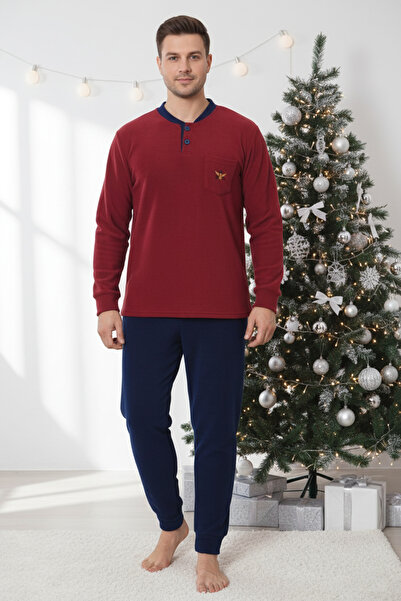 embody Pijamale bărbătești din fleece polar Cocolino, fine, delicate și moi, ...