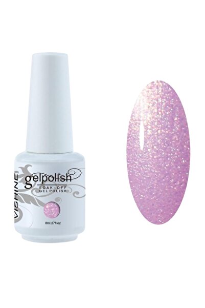 Vishine Lac de Unghii cu Gel UV LED Vishine, Roz deschis perlat, Manichiura S...
