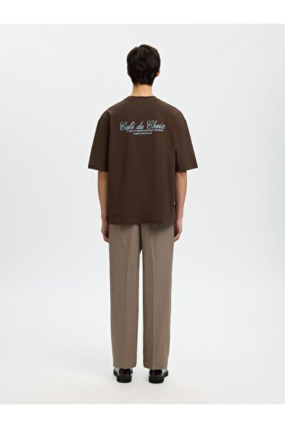 SELECTED T-Shirt mit Rundhalsausschnitt Print