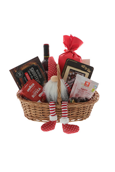 GiftExpress Christmas gift basket for Godparents Santa's Elf