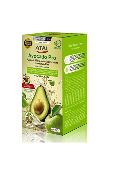 ATAL Avocado Pro Ammonia-Free Natural Hair Dye (Natural Black) 500ml + 500ml