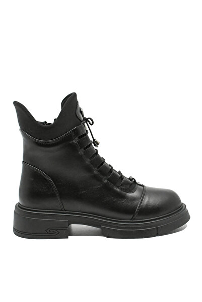 Dogati Γυναικεία Μπότες Αστραγάλου Μαύρα, Δερμάτινο - MIR 6001