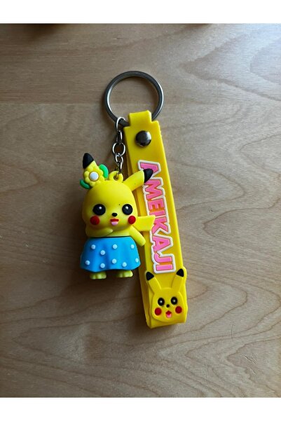 ŞEN AKSESUAR Colorful Cute Small Size Pikachu 3D Keychain