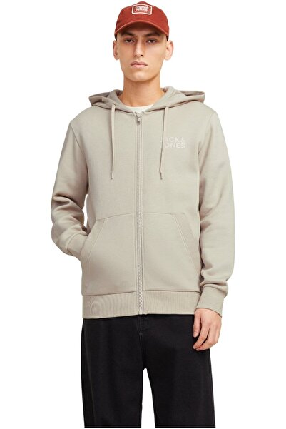 Jack & Jones JACK &JONES Corp Logo Small Print Zip Hood sweatshirt - 12265177...