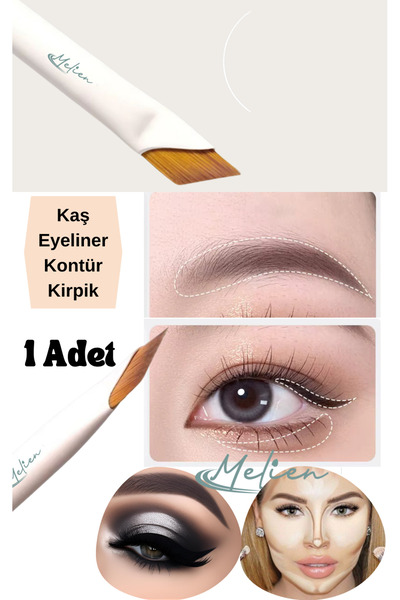 Melien Atraktivna četkica za obrve, četkica za šminku za dimljene senke, četk...