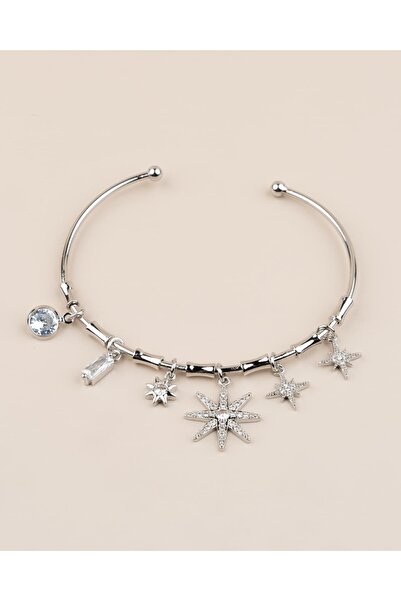 Portakal Esintisi Asterin Ayarlanabilir Yıldız Charm Kelepçe Bileklik