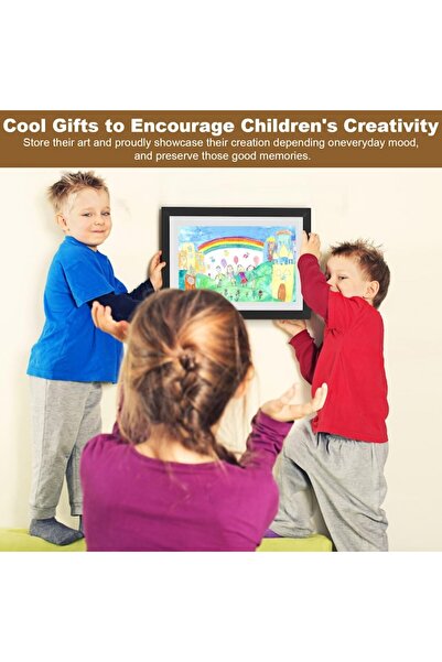 DEECOZY Wooden A4 Photo Frame, DEECOZY, Storage Box, Magnetic, Elastic Straps, 2 pcs/box, Brown