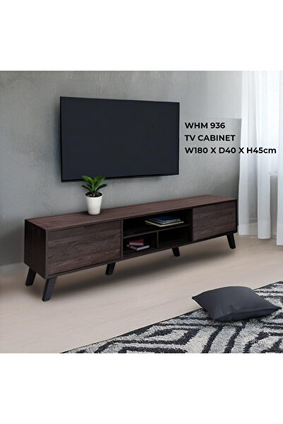 NZONE STORE Elegant wooden TV stand with a touch of luxury, 180 cm